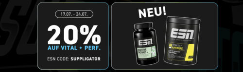 20% korting op vitale stoffen en performance bij ESN