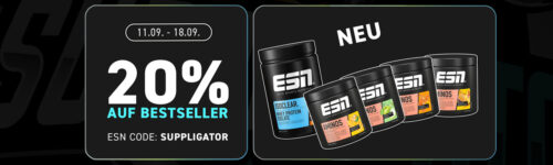 20% korting op alle ESN bestsellers + grote ISOCLEAR verjaardagsloterij en heel veel lanceringen