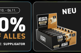 20% korting op alles bij ESN + lancering van de nieuwe Designer Bar Cinnamon Cereal