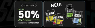 Bespaar tot 50% op ESN Performance en Vitamines met Gym Wear Special