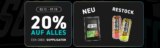 20% korting op alles bij ESN + Restock van CRANK Energy