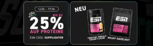 ESN EM promotie met tot 25% korting op eiwitten + Beperkte EM Designer Whey smaak